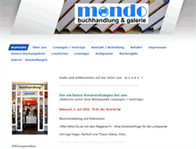 Tablet Screenshot of mondo-bielefeld.de